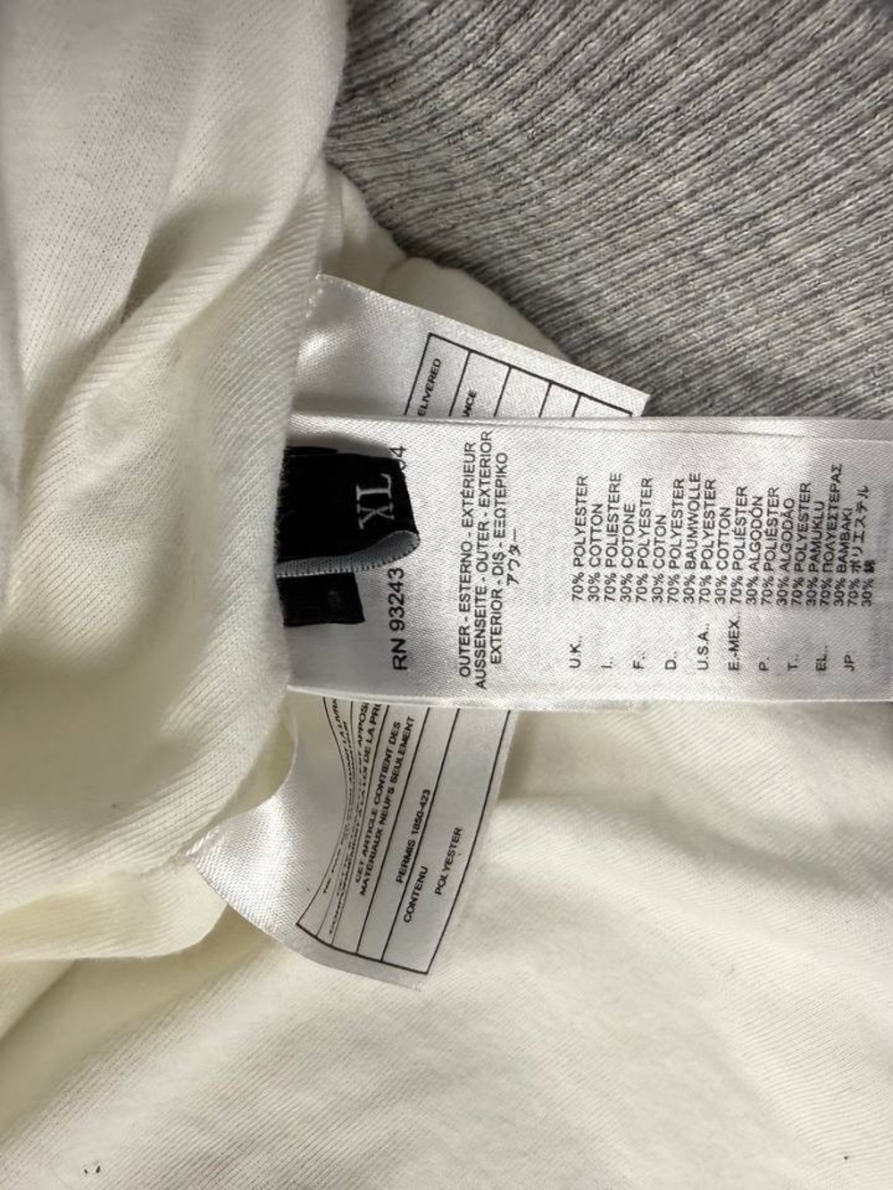 [249] Diesel S Bomb 0dana Bomber Jacket Grey XL Size - Picture 3 of 3